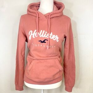 ♡ Pink Hollister Co. California hoodie ♡